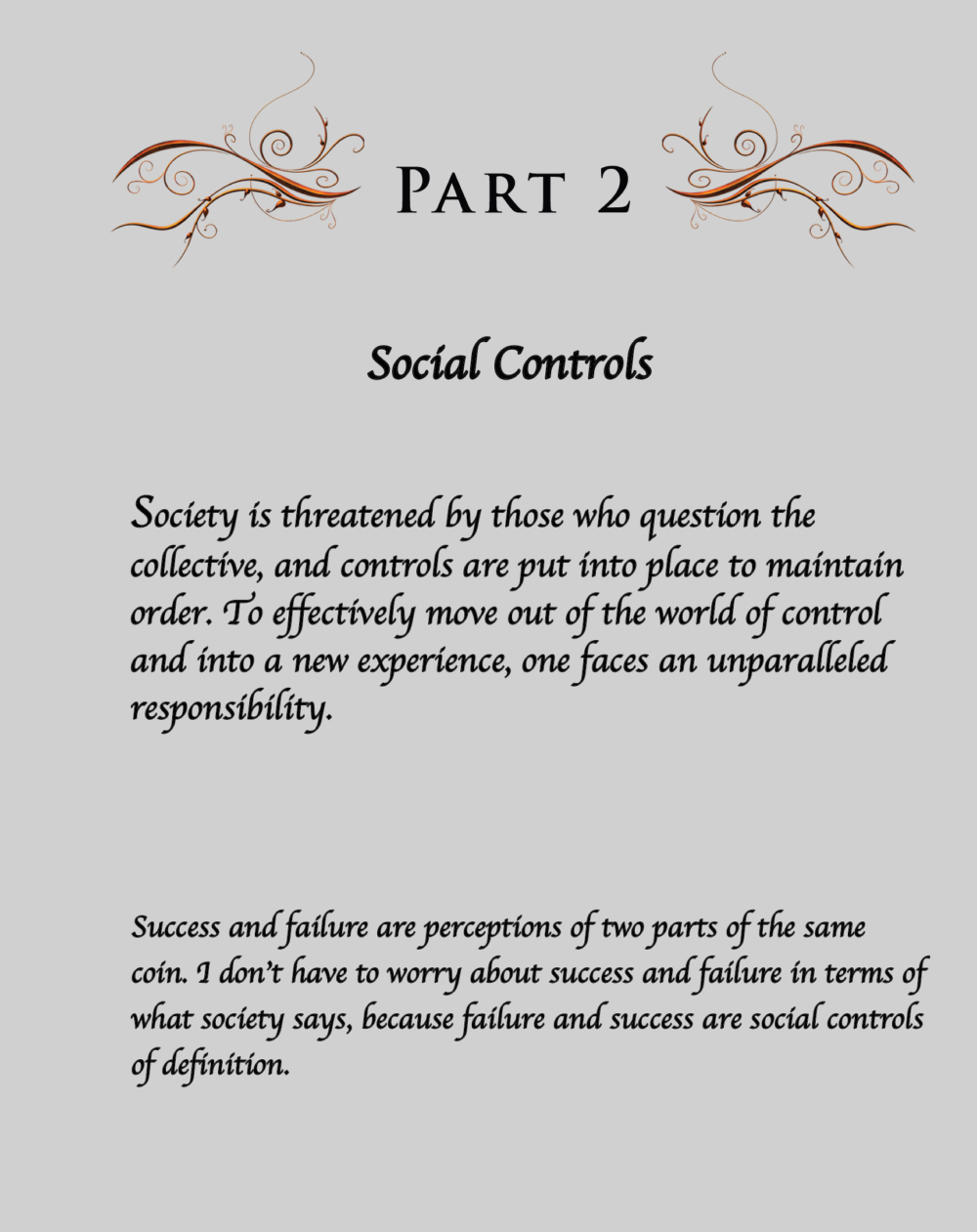 Part 2 — Social Controls