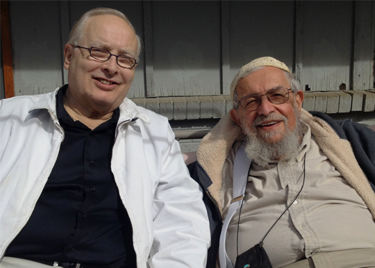 Bill Lemieux with his beloved friend Zalman Schachter